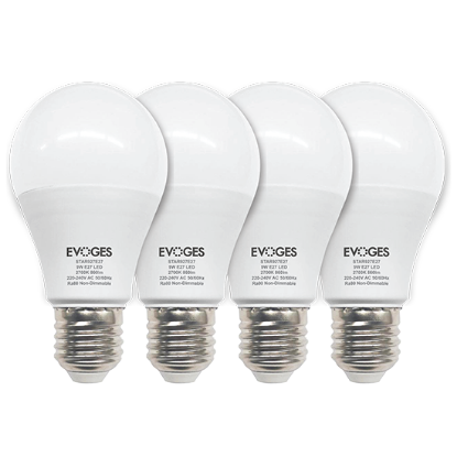 Picture of Star 9W LED A60 Non-Dimmable E27 (Pack of 4) - Very Warm White